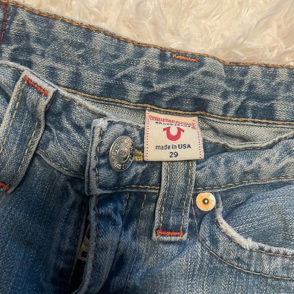 SOLD True Religion Jean Cut Off Shorts Size 29 - Picture 7 of 7